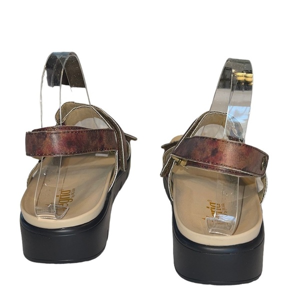Alegria Adjustable Backstrap Sandals Henna Cognac & Roses. Size 41 (10 1/2 - 11) - Picture 7 of 14